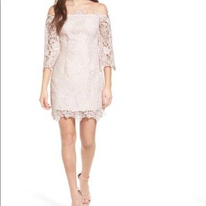 ASTR The Label Lace Off the Shoulder Dress XS